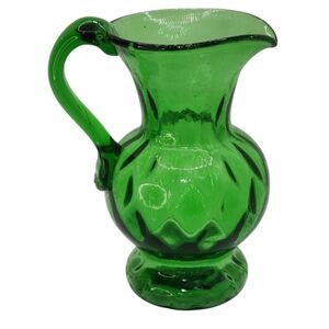 Mid Century Clevinger Brothers Hand Blown Mini Pitcher EUC